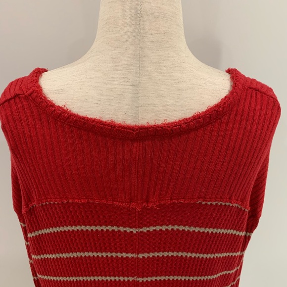 Free People Waffle Knit Oversized Shirt - Picture 8 of 10